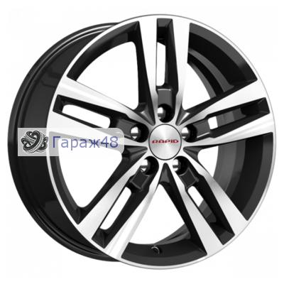 K&amp;K KC868 R16 / 6.5J PCD 5x100 ET 48 ЦО 56.1 Литые Черный глянцевый с полированной лицевой поверхностью